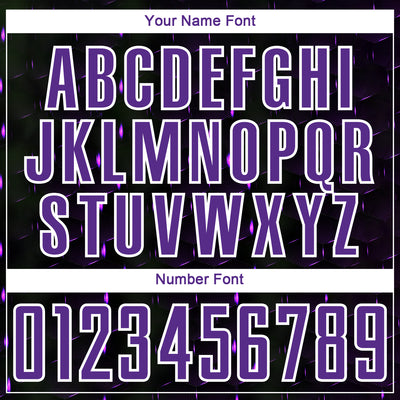 Custom Black Purple-White Geometric Shape Sublimation Soccer Uniform Jersey