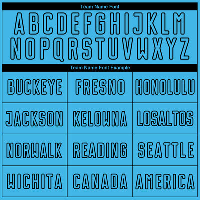 Custom Sky Blue Black Geometric Shape Sublimation Soccer Uniform Jersey