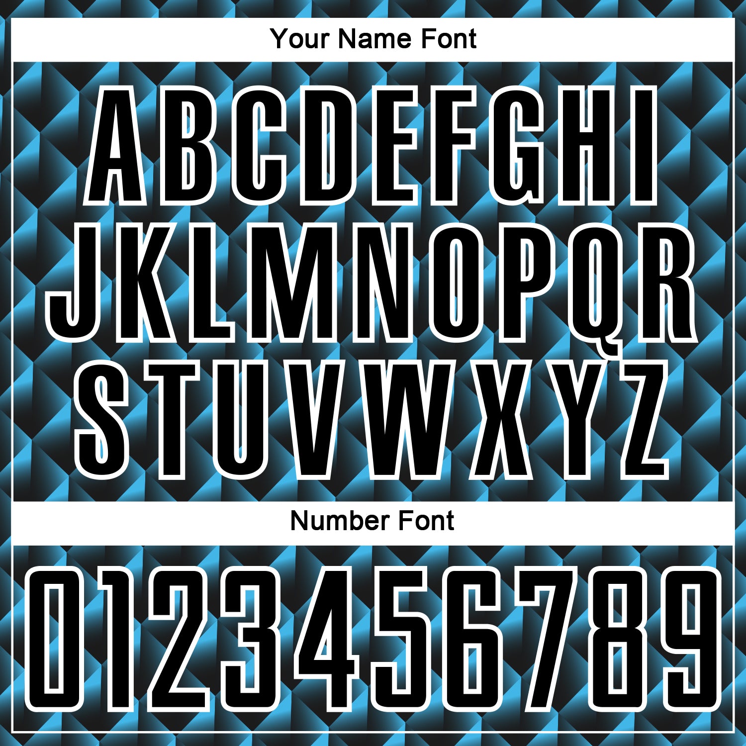 Custom Black Sky Blue-White Geometric Shape Sublimation Soccer Uniform Jersey