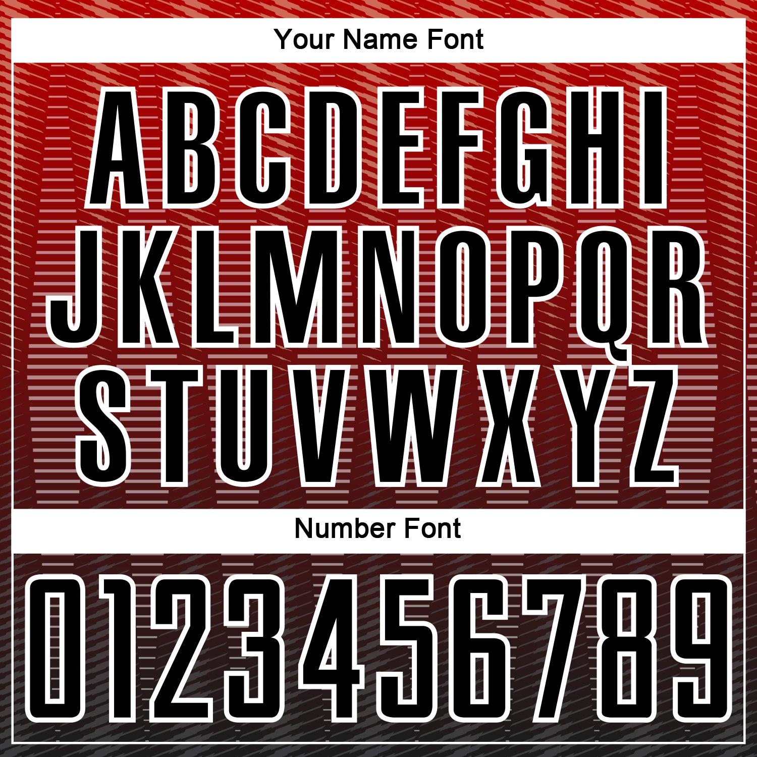 Custom Red Black-White Gradient Line Sublimation Soccer Uniform Jersey