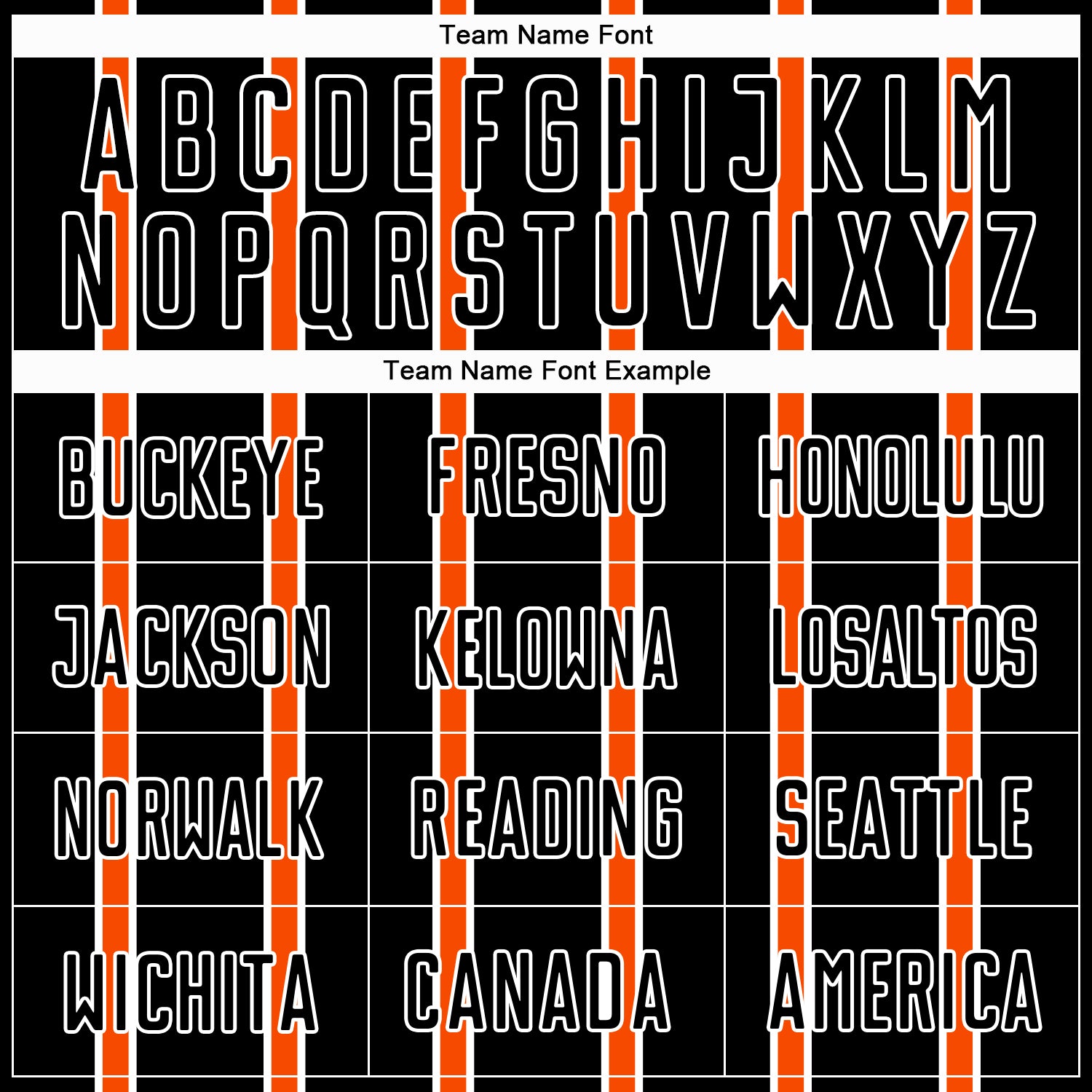 Custom Black Orange-White Stripe Line Sublimation Soccer Uniform Jersey