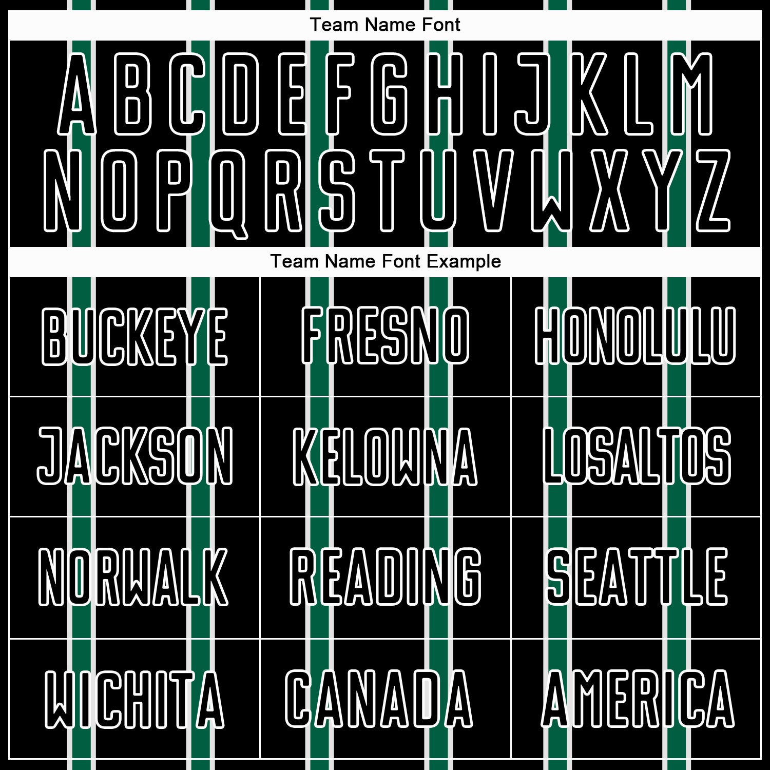 Custom Black Kelly Green-White Stripe Line Sublimation Soccer Uniform Jersey