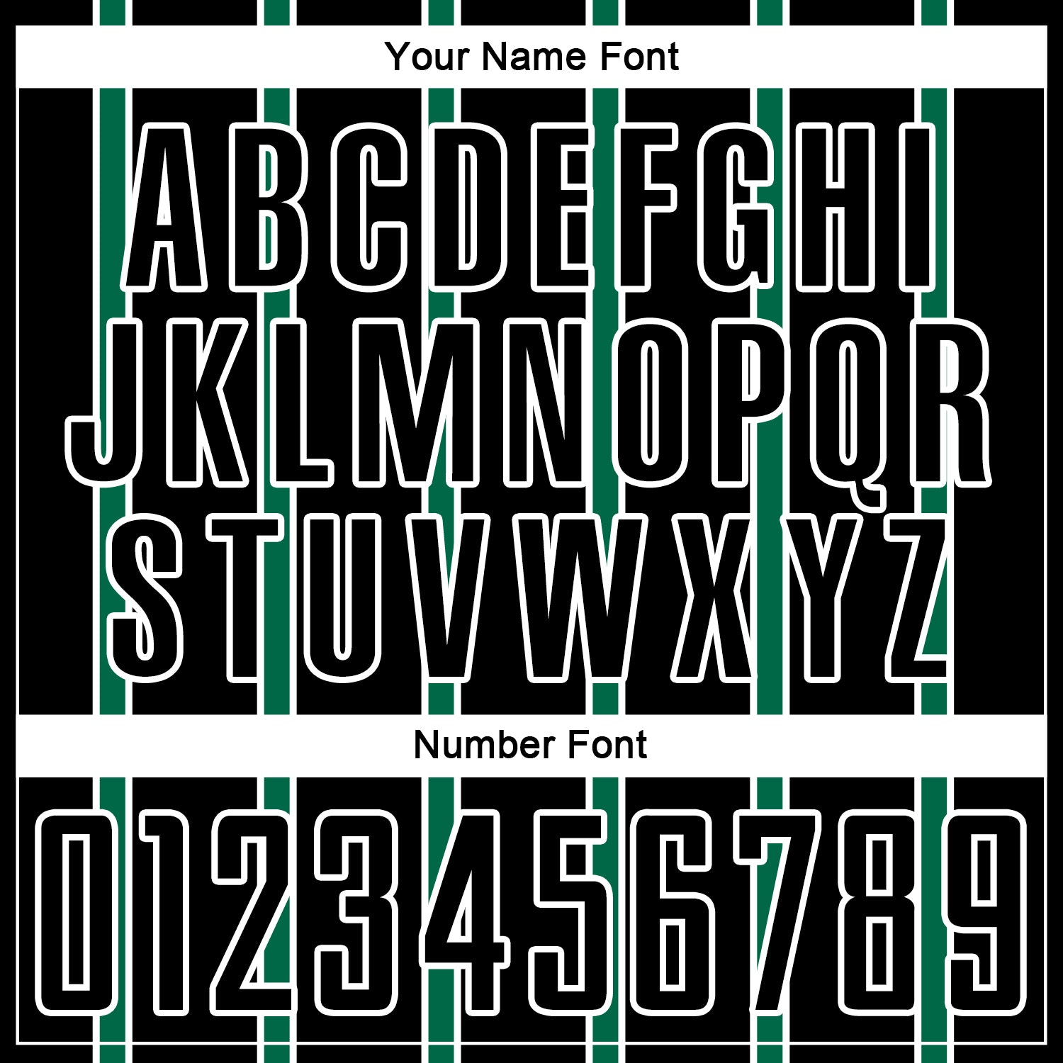 Custom Black Kelly Green-White Stripe Line Sublimation Soccer Uniform Jersey