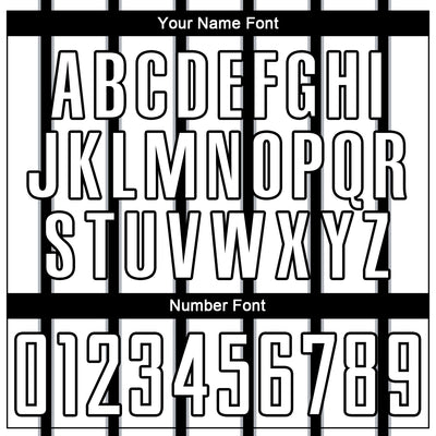 Custom White Black-Gray Stripe Line Sublimation Soccer Uniform Jersey