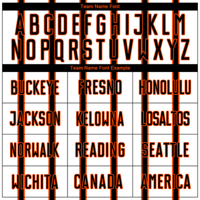 Custom White Black-Orange Stripe Line Sublimation Soccer Uniform Jersey