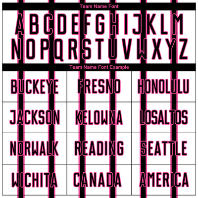 Custom White Black-Pink Stripe Line Sublimation Soccer Uniform Jersey