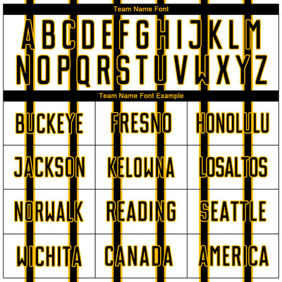 Custom White Black-Gold Stripe Line Sublimation Soccer Uniform Jersey