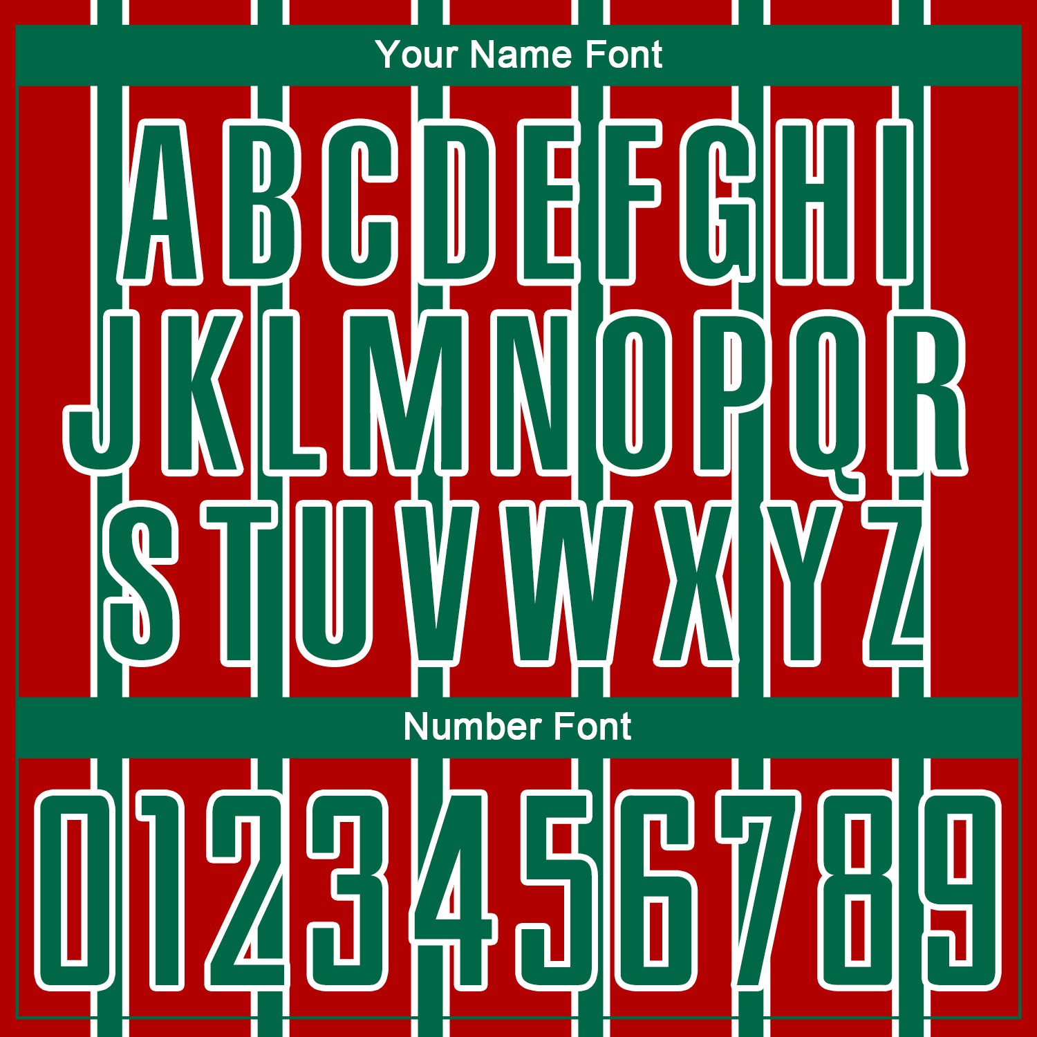 Custom Red Kelly Green-White Stripe Line Sublimation Soccer Uniform Jersey