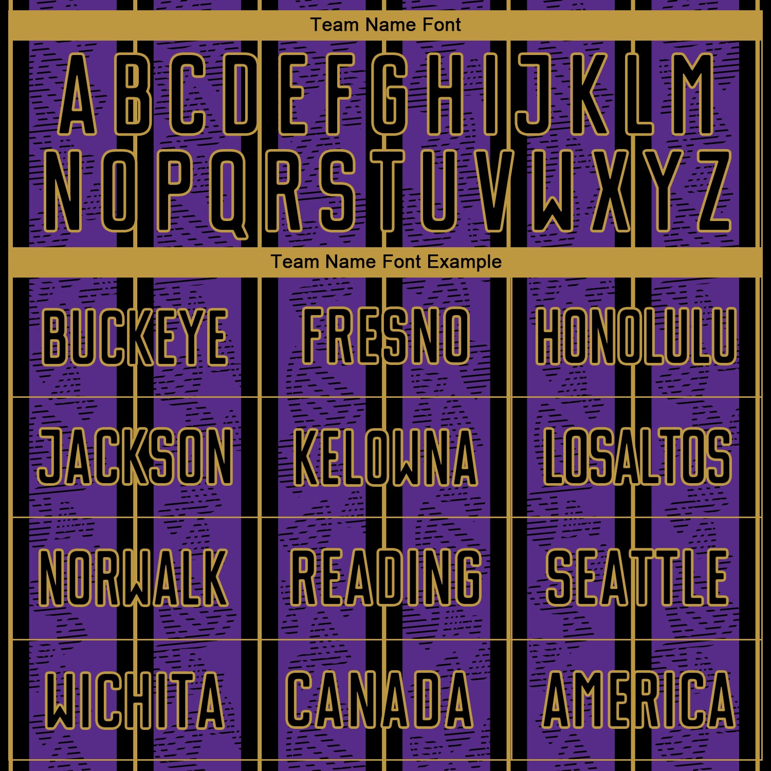 Custom Purple Black-Old Gold Stripe Line Sublimation Soccer Uniform Jersey