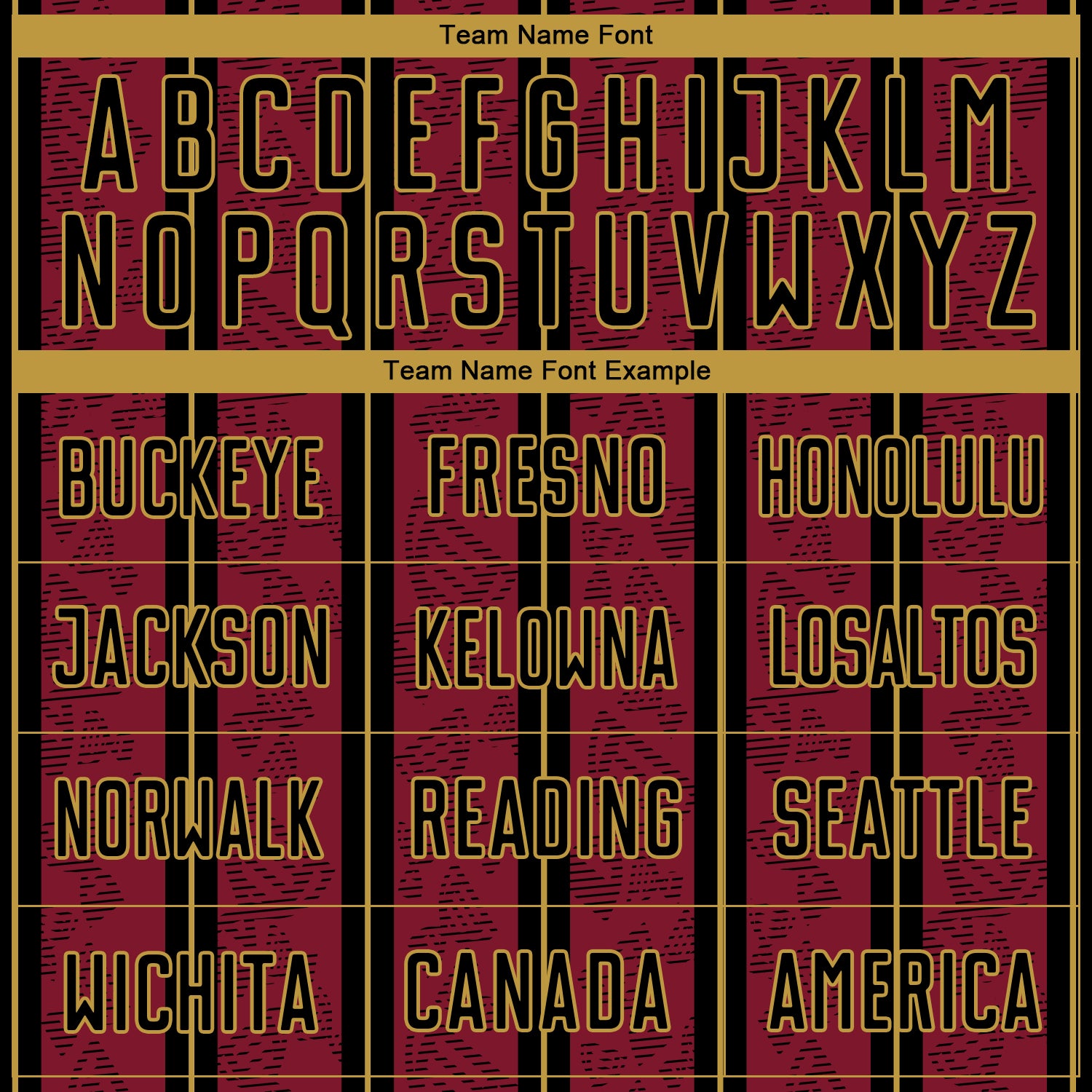 Custom Crimson Black-Old Gold Stripe Line Sublimation Soccer Uniform Jersey