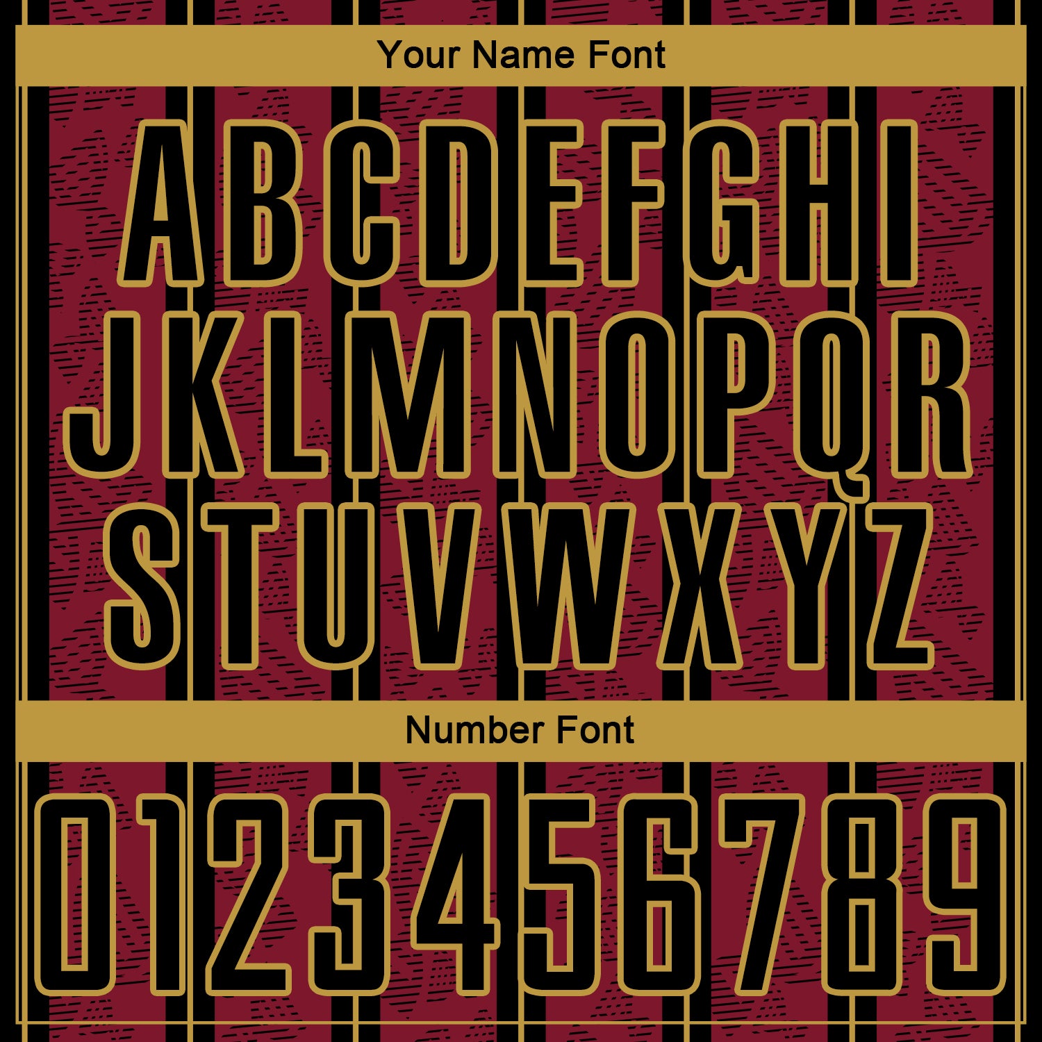 Custom Crimson Black-Old Gold Stripe Line Sublimation Soccer Uniform Jersey