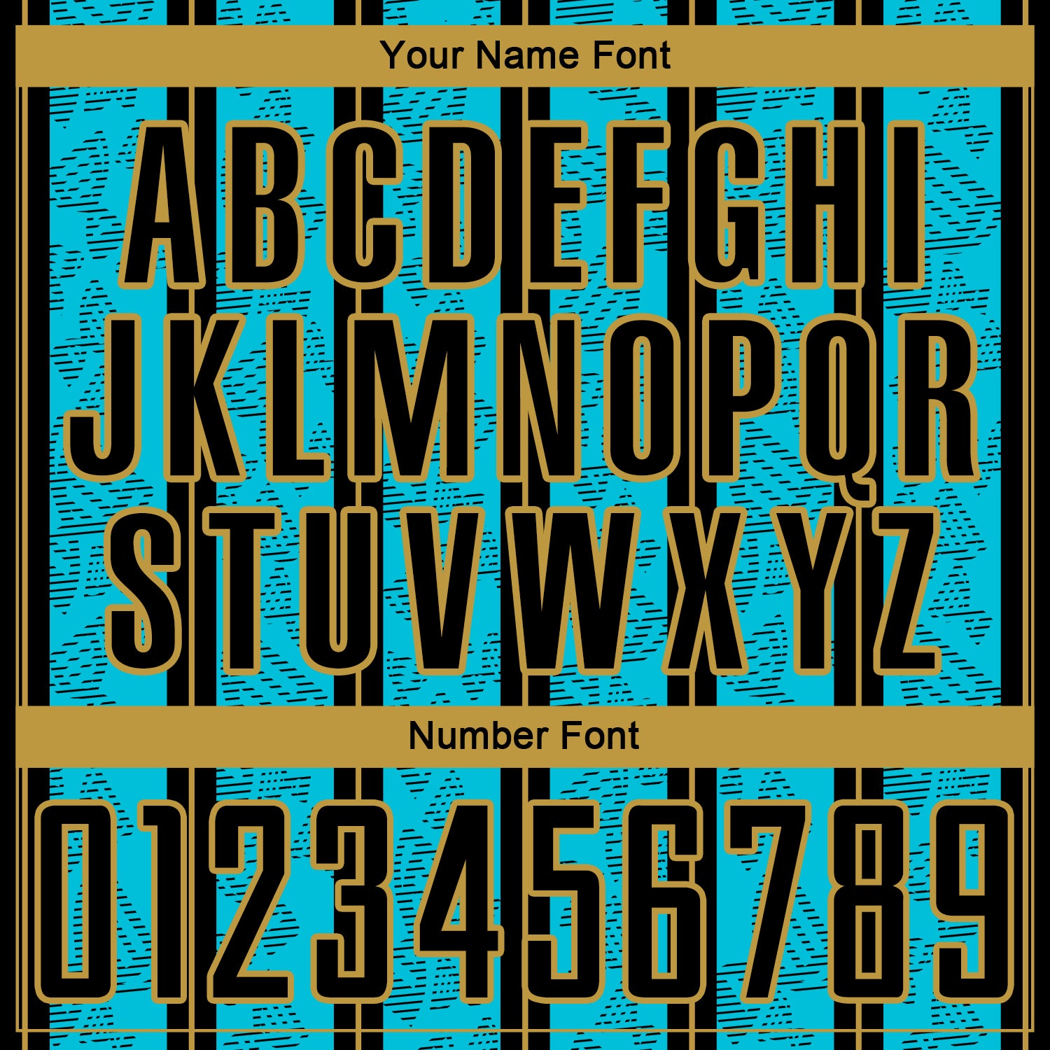 Custom Lakes Blue Black-Old Gold Stripe Line Sublimation Soccer Uniform Jersey