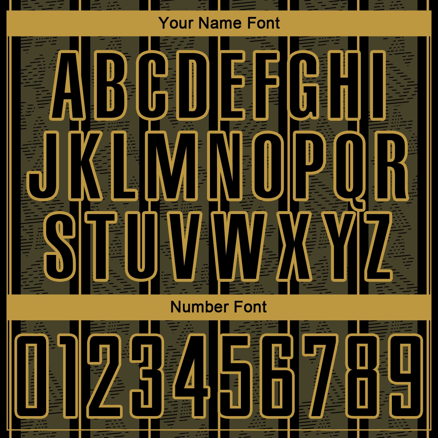 Custom Olive Black-Old Gold Stripe Line Sublimation Salute To Service Soccer Uniform Jersey