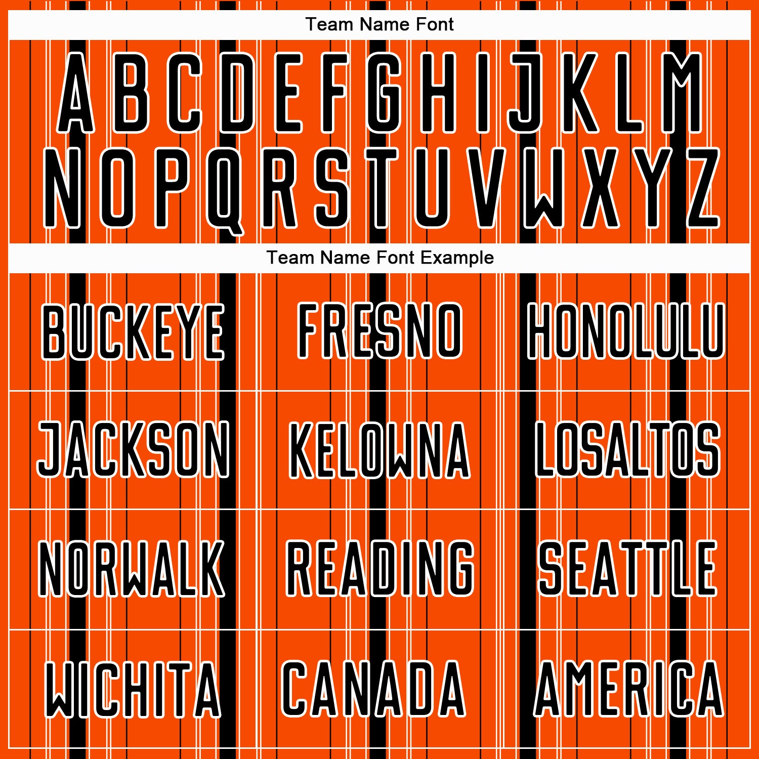 Custom Orange Black-White Stripe Sublimation Soccer Uniform Jersey