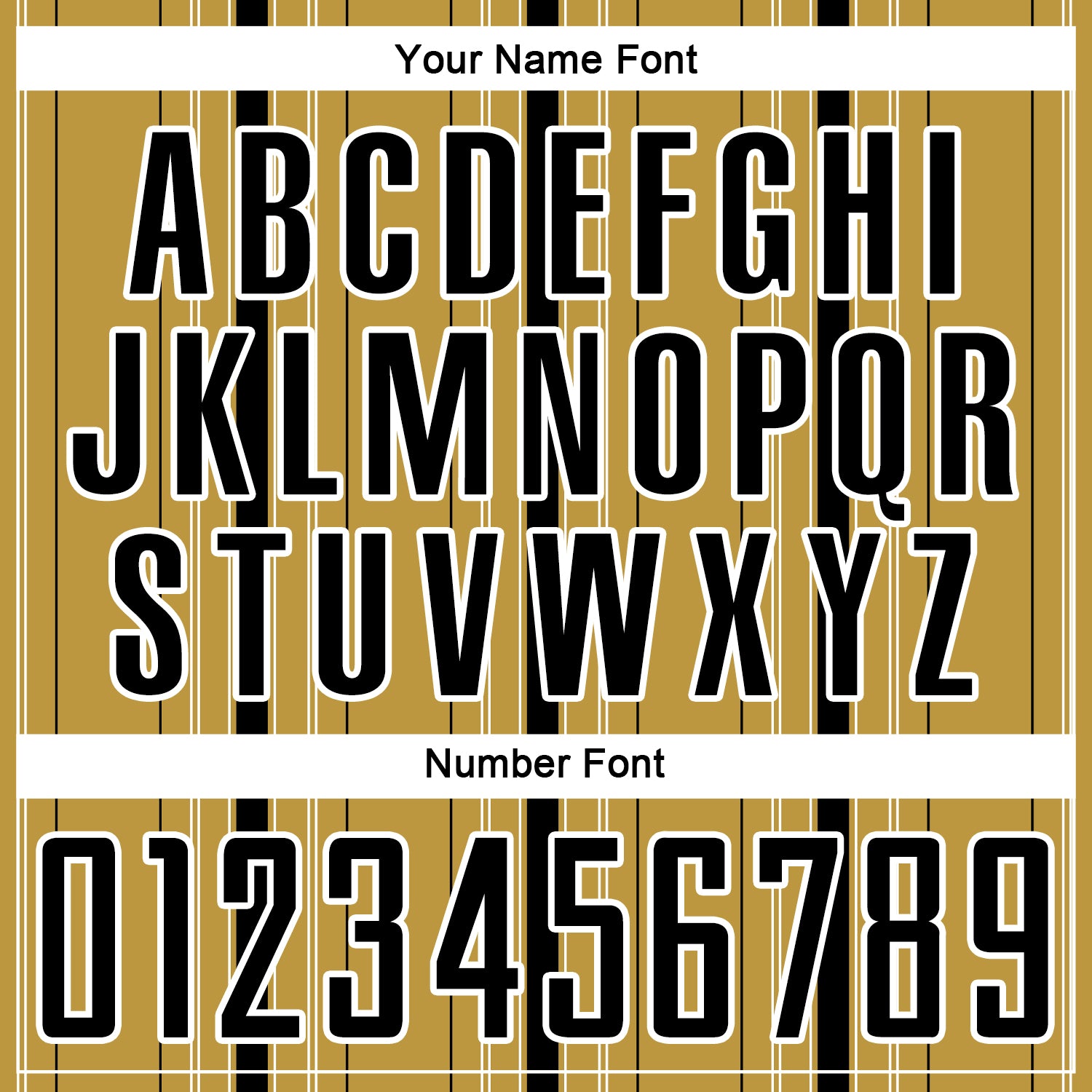 Custom Old Gold Black-White Stripe Sublimation Soccer Uniform Jersey