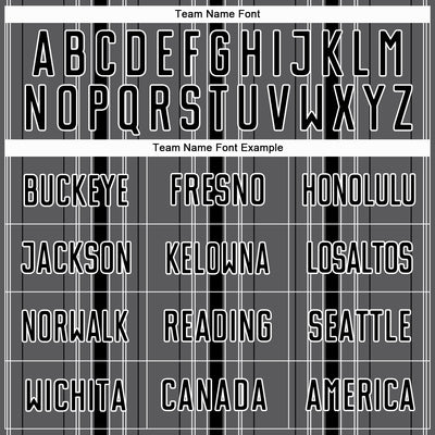 Custom Steel Gray Black-White Stripe Sublimation Soccer Uniform Jersey