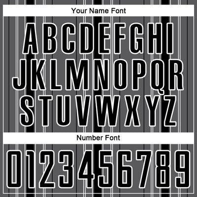 Custom Steel Gray Black-White Stripe Sublimation Soccer Uniform Jersey