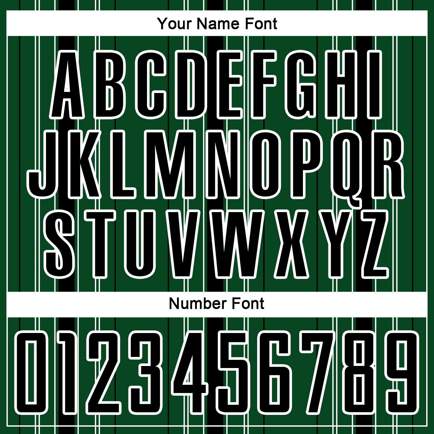 Custom Green Black-White Stripe Sublimation Soccer Uniform Jersey