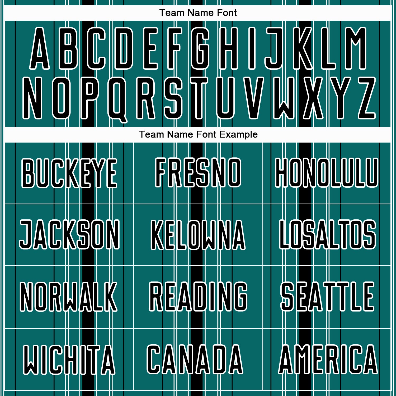 Custom Teal Black-White Stripe Sublimation Soccer Uniform Jersey