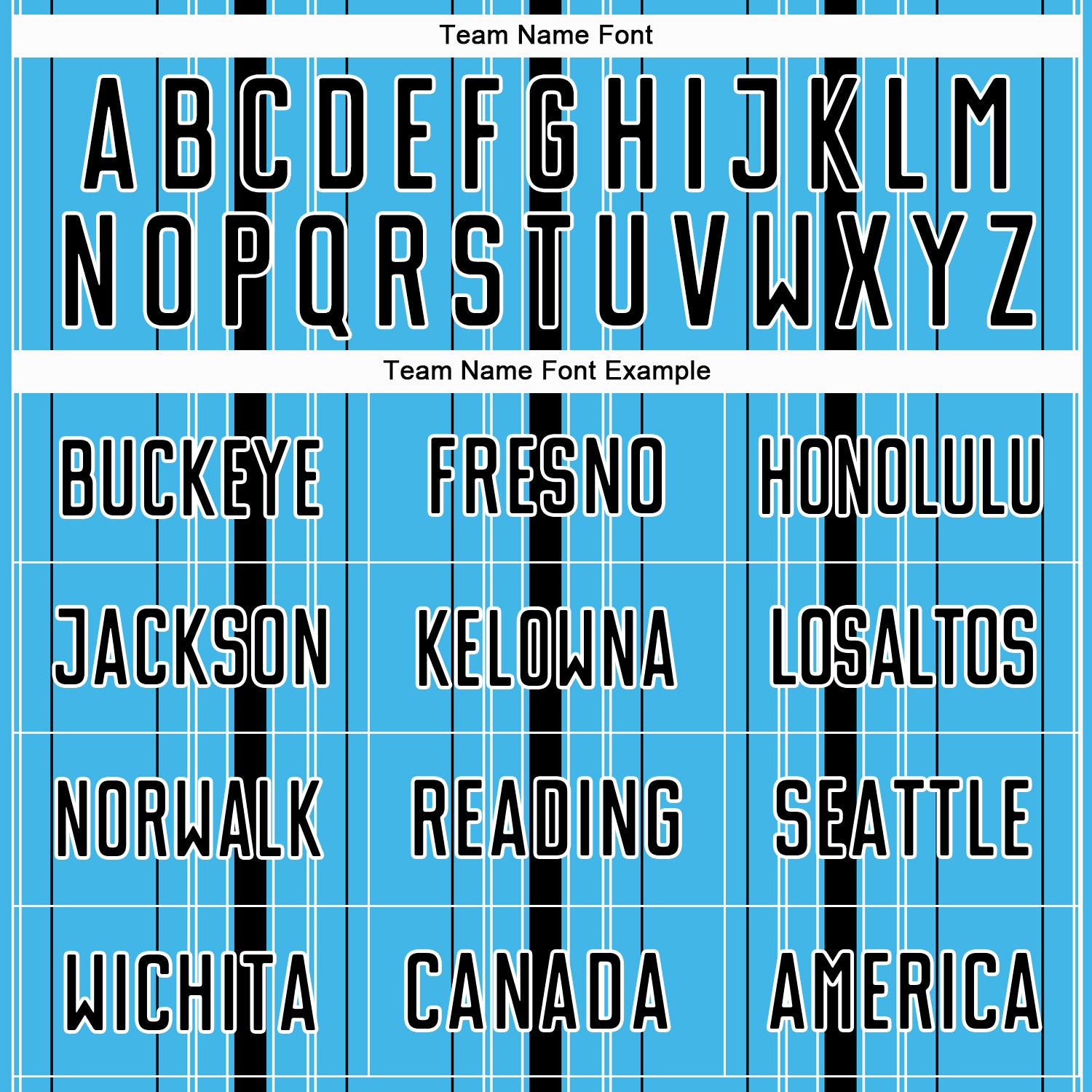 Custom Sky Blue Black-White Stripe Sublimation Soccer Uniform Jersey