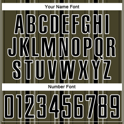 Custom Olive Black-White Stripe Sublimation Salute To Service Soccer Uniform Jersey