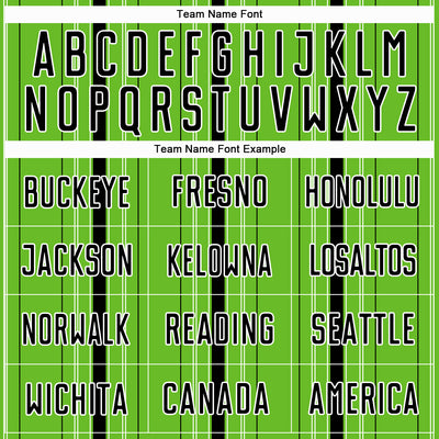 Custom Aurora Green Black-White Stripe Sublimation Soccer Uniform Jersey