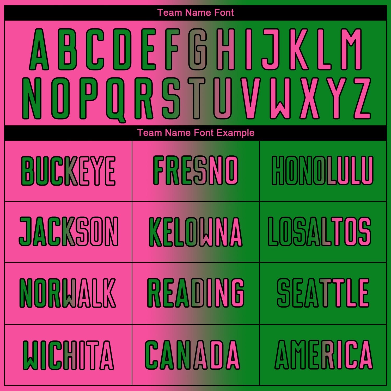 Custom Grass Green Pink-Black Sublimation Gradient Fashion Soccer Uniform Jersey