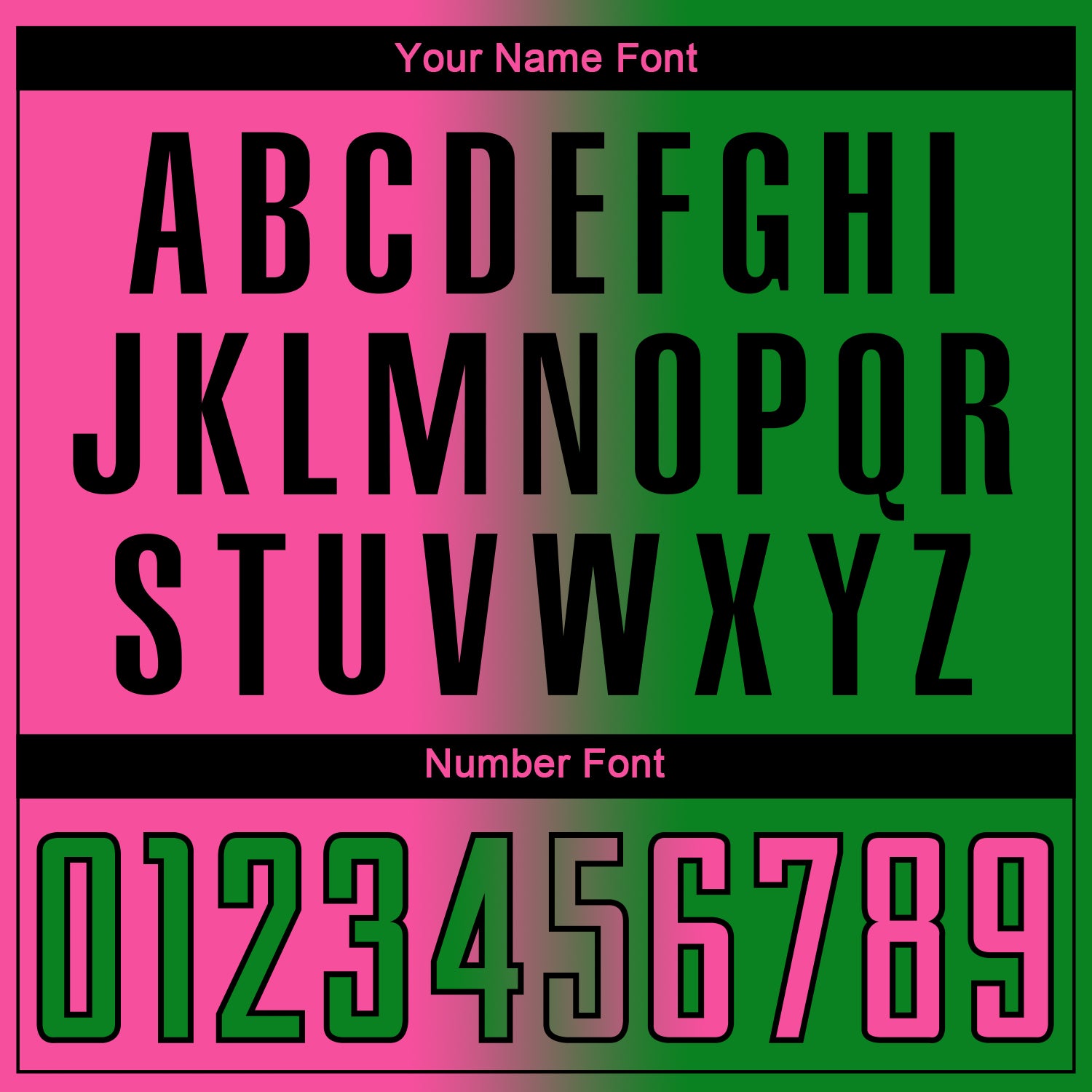 Custom Grass Green Pink-Black Sublimation Gradient Fashion Soccer Uniform Jersey