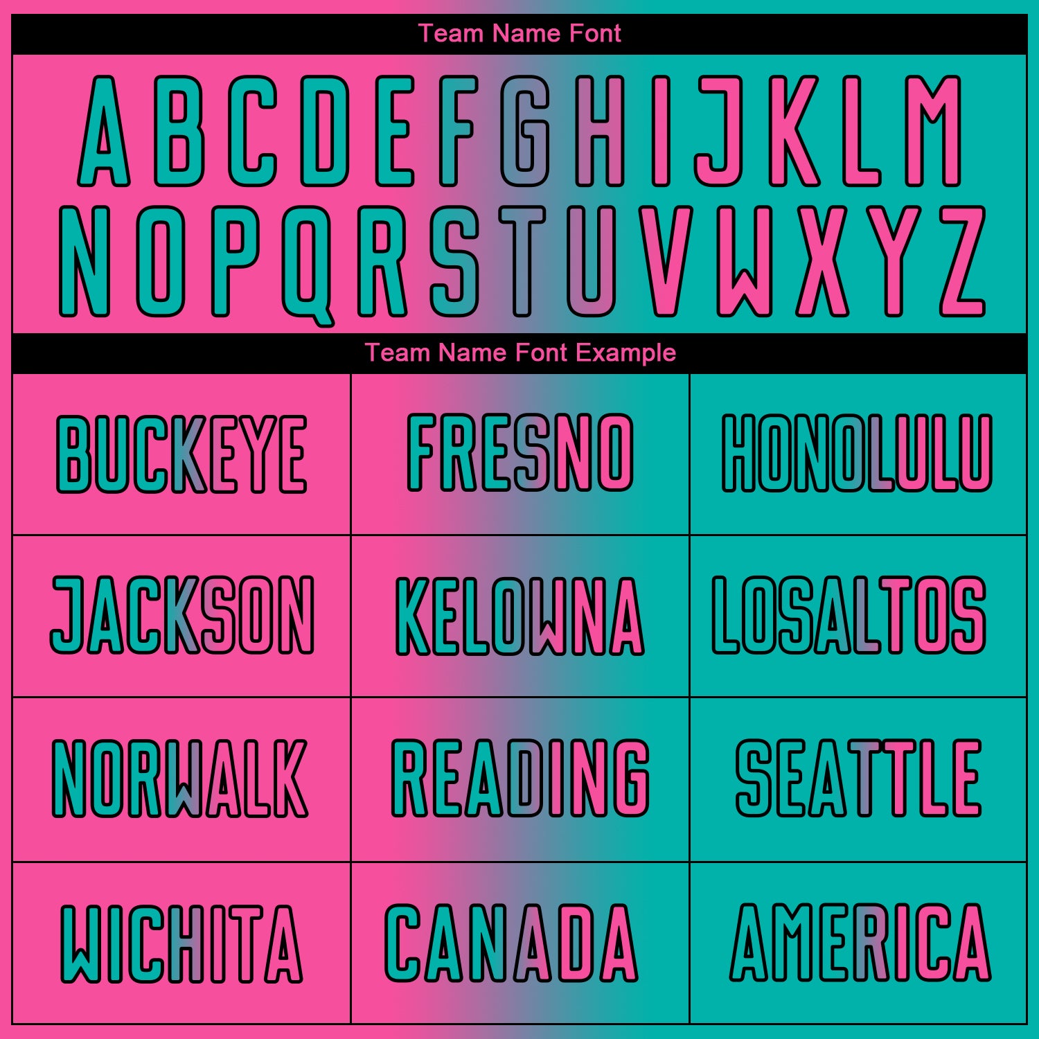 Custom Aqua Pink-Black Sublimation Gradient Fashion Soccer Uniform Jersey