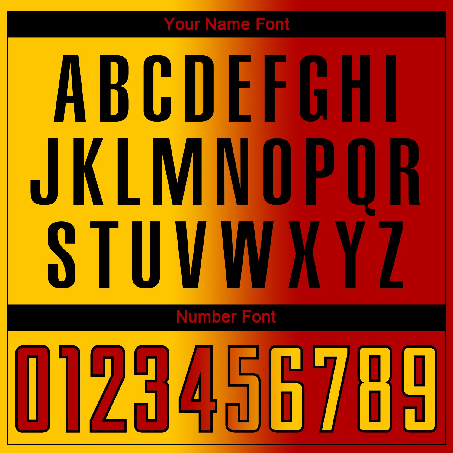 Custom Red Yellow-Black Sublimation Gradient Fashion Soccer Uniform Jersey