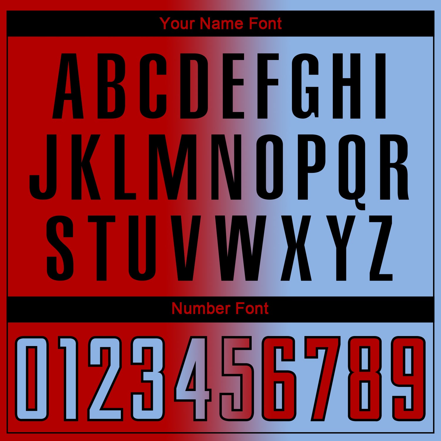 Custom Light Blue Red-Black Sublimation Gradient Fashion Soccer Uniform Jersey