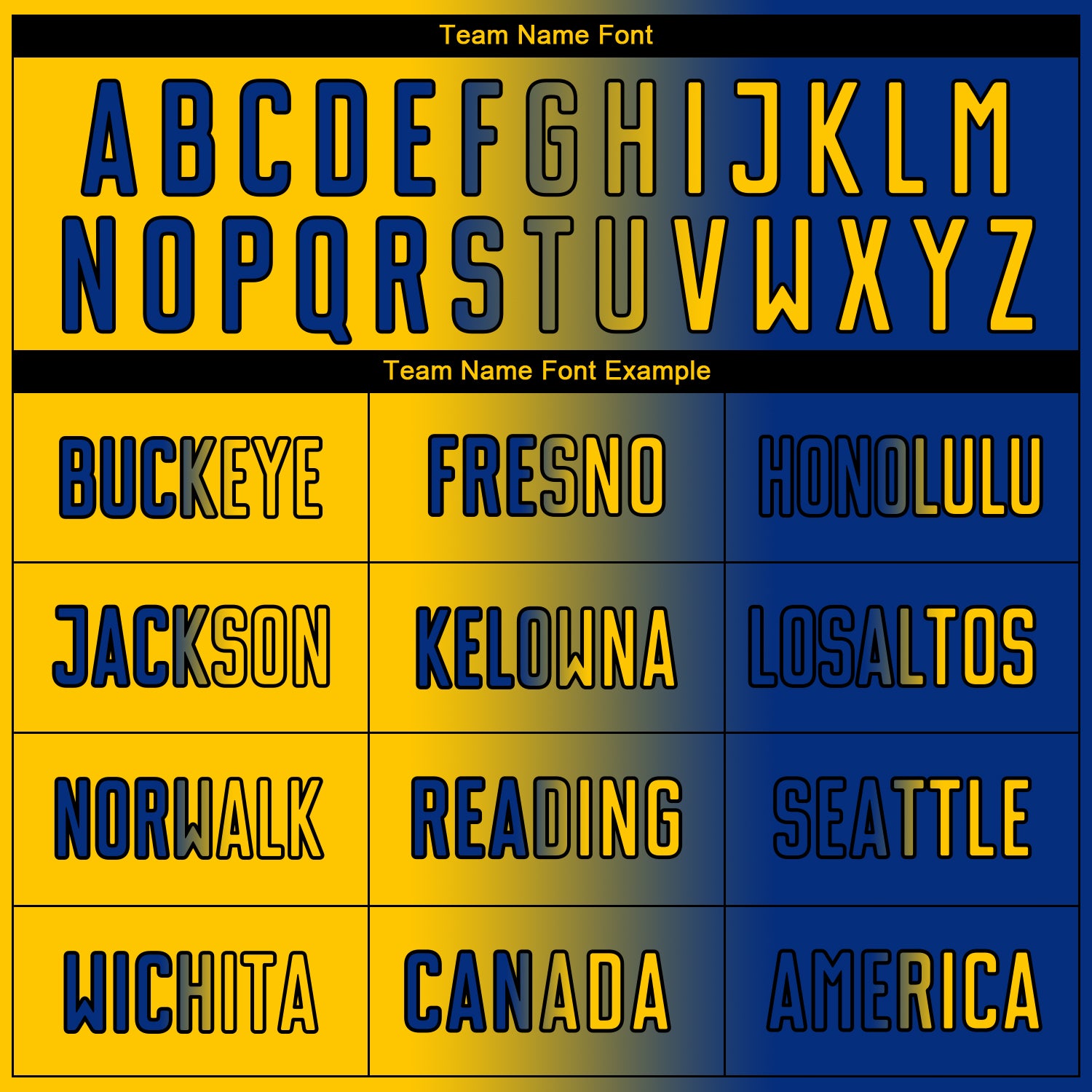 Custom Royal Yellow-Black Sublimation Gradient Fashion Soccer Uniform Jersey