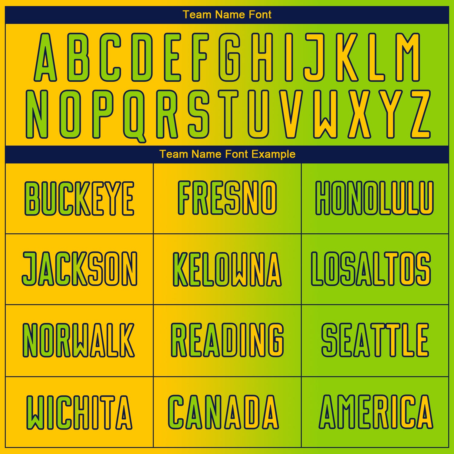 Custom Neon Green Yellow-Navy Sublimation Gradient Fashion Soccer Uniform Jersey