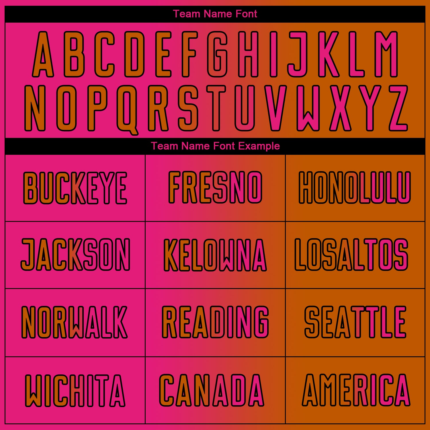 Custom Texas Orange Hot Pink-Black Sublimation Gradient Fashion Soccer Uniform Jersey