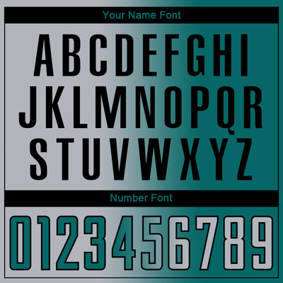 Custom Teal Gray-Navy Sublimation Gradient Fashion Soccer Uniform Jersey