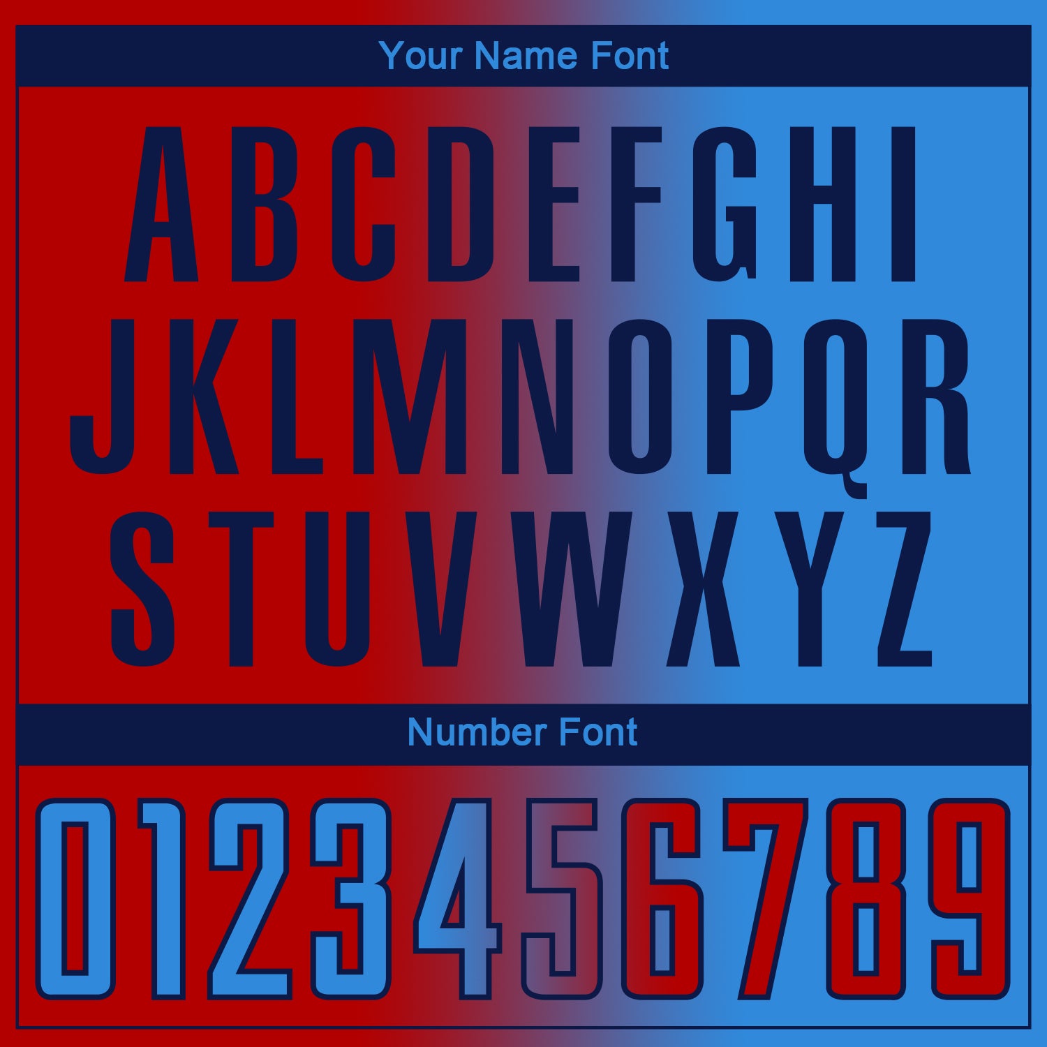 Custom Powder Blue Red-Navy Sublimation Gradient Fashion Soccer Uniform Jersey