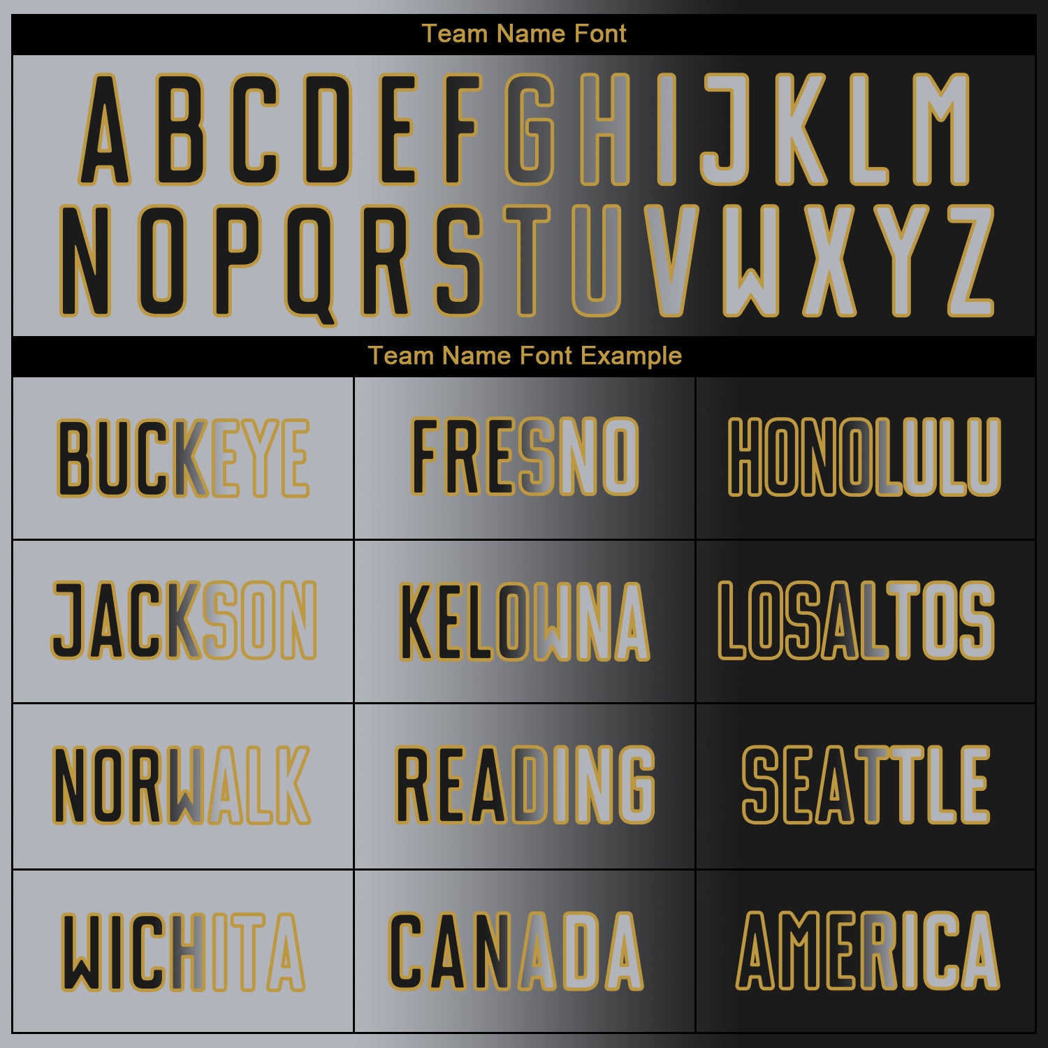 Custom Black Gray-Old Gold Sublimation Gradient Fashion Soccer Uniform Jersey