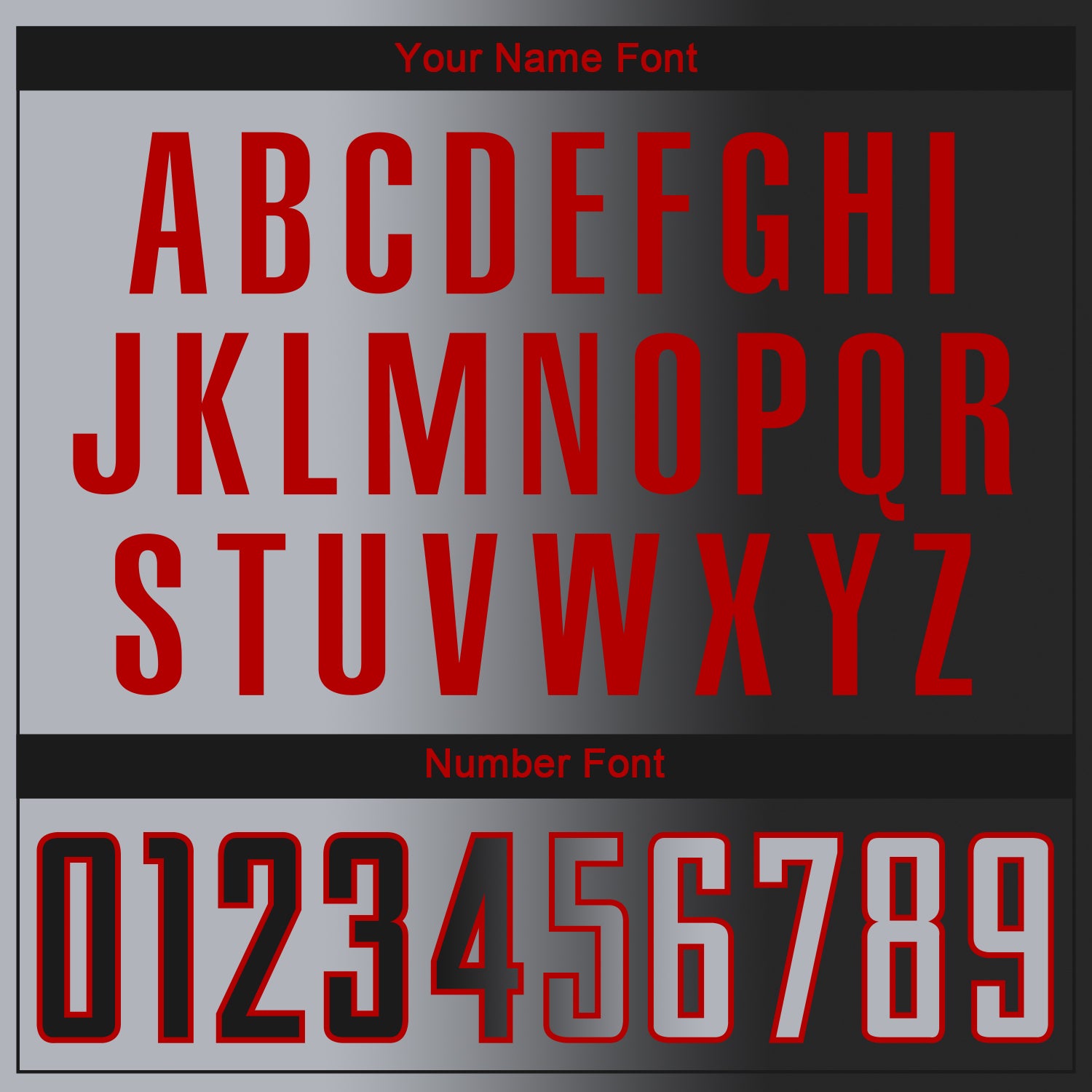 Custom Black Gray-Red Sublimation Gradient Fashion Soccer Uniform Jersey