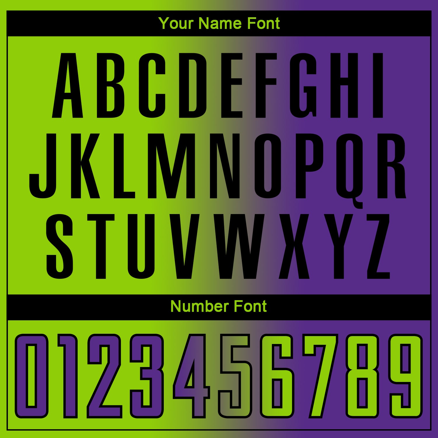 Custom Purple Neon Green-Black Sublimation Gradient Fashion Soccer Uniform Jersey