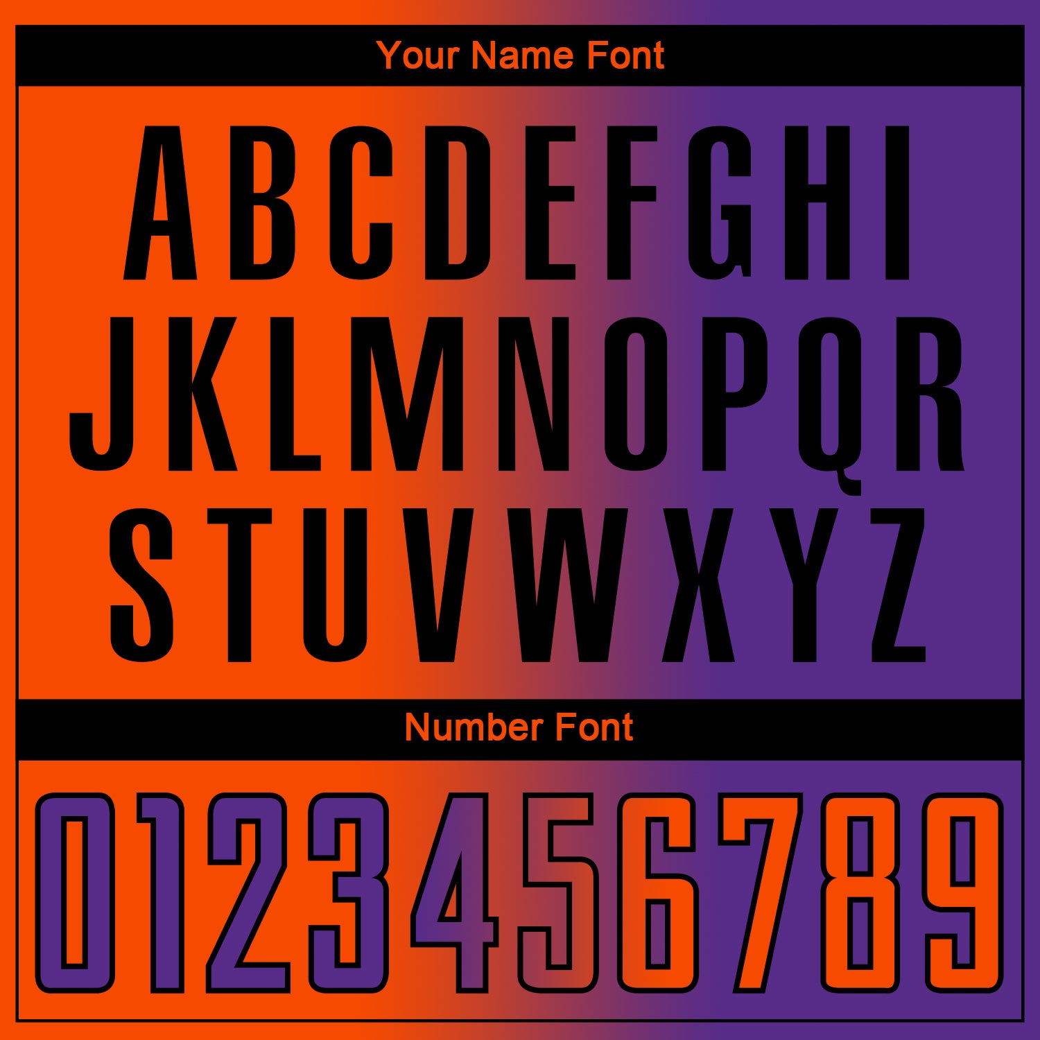 Custom Purple Orange-Black Sublimation Gradient Fashion Soccer Uniform Jersey