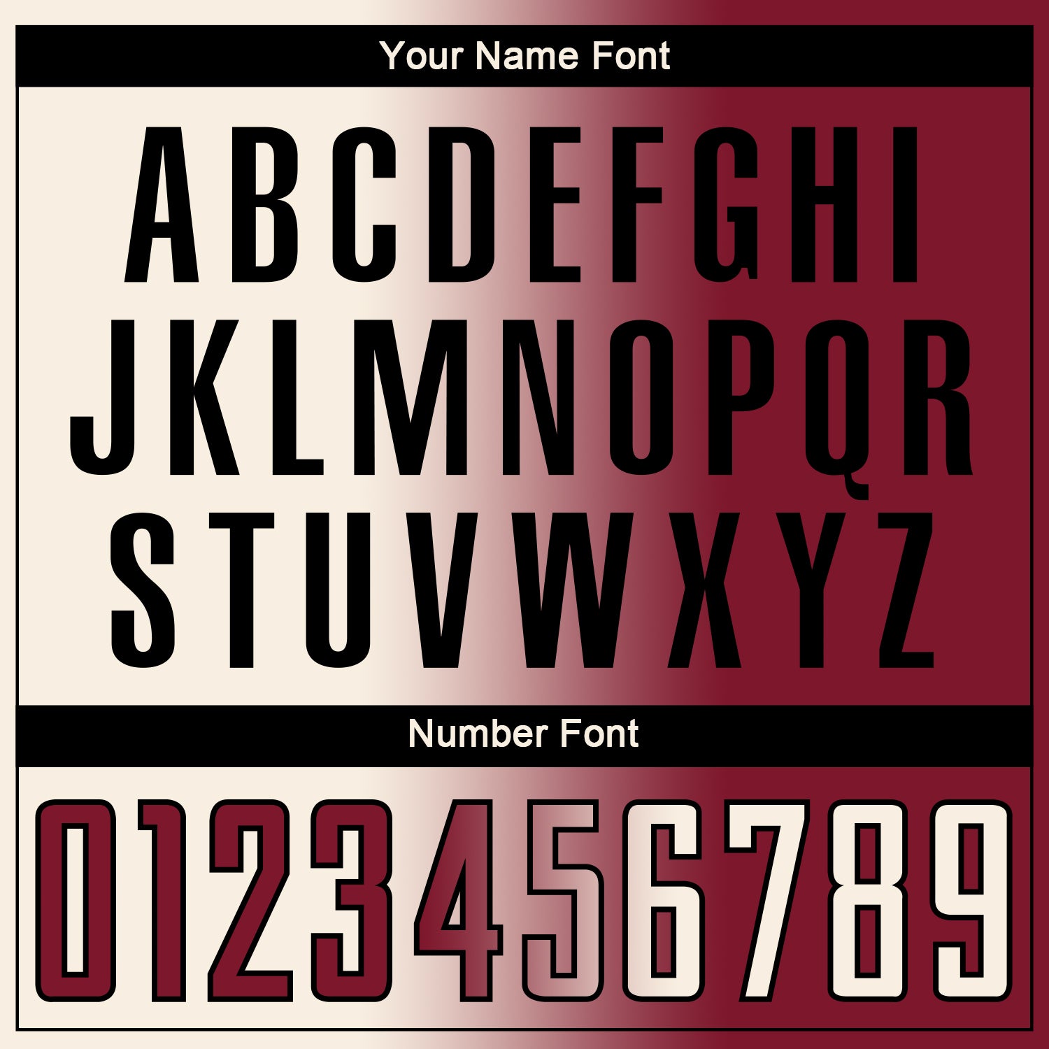 Custom Maroon Cream-Black Sublimation Gradient Fashion Soccer Uniform Jersey