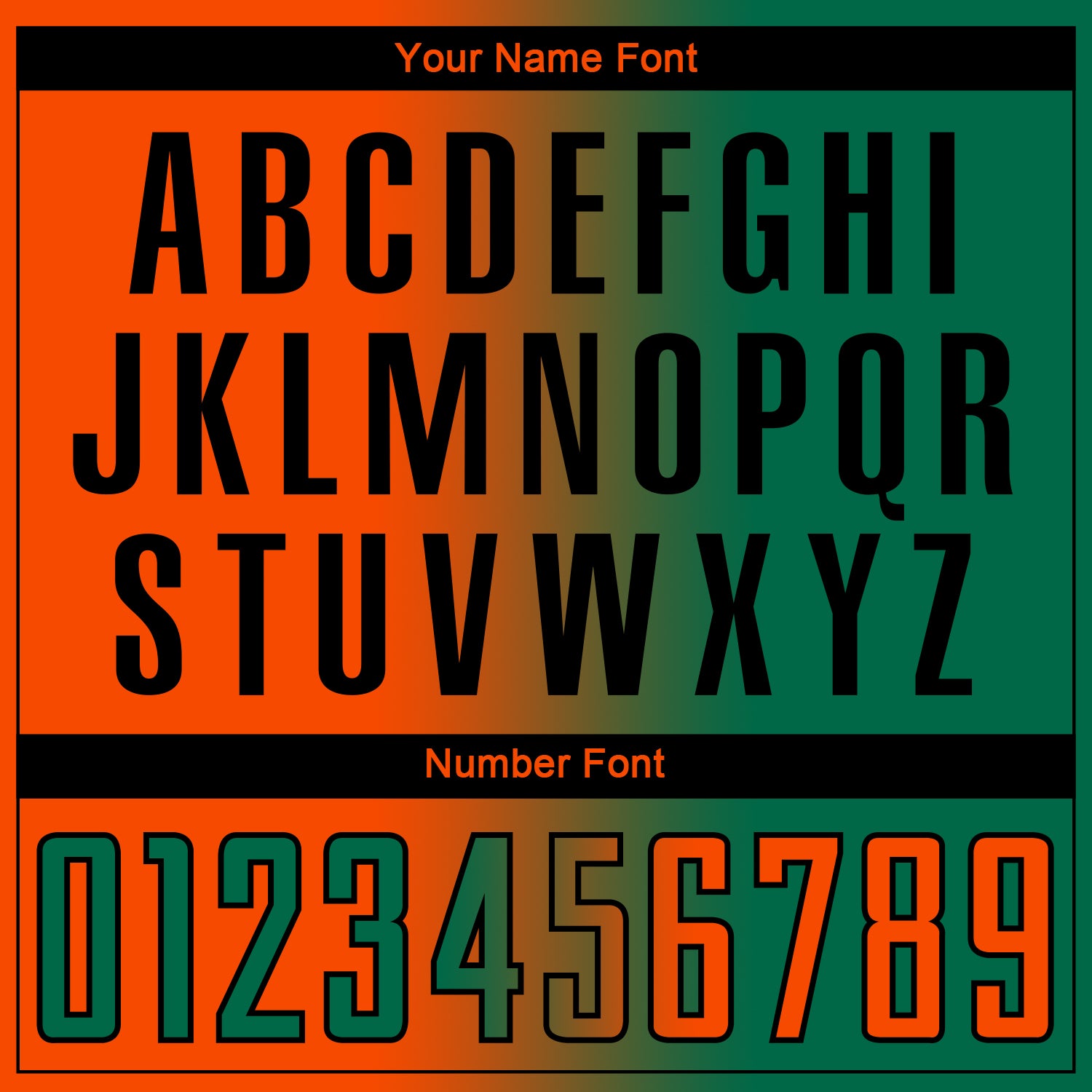 Custom Kelly Green Orange-Black Sublimation Gradient Fashion Soccer Uniform Jersey