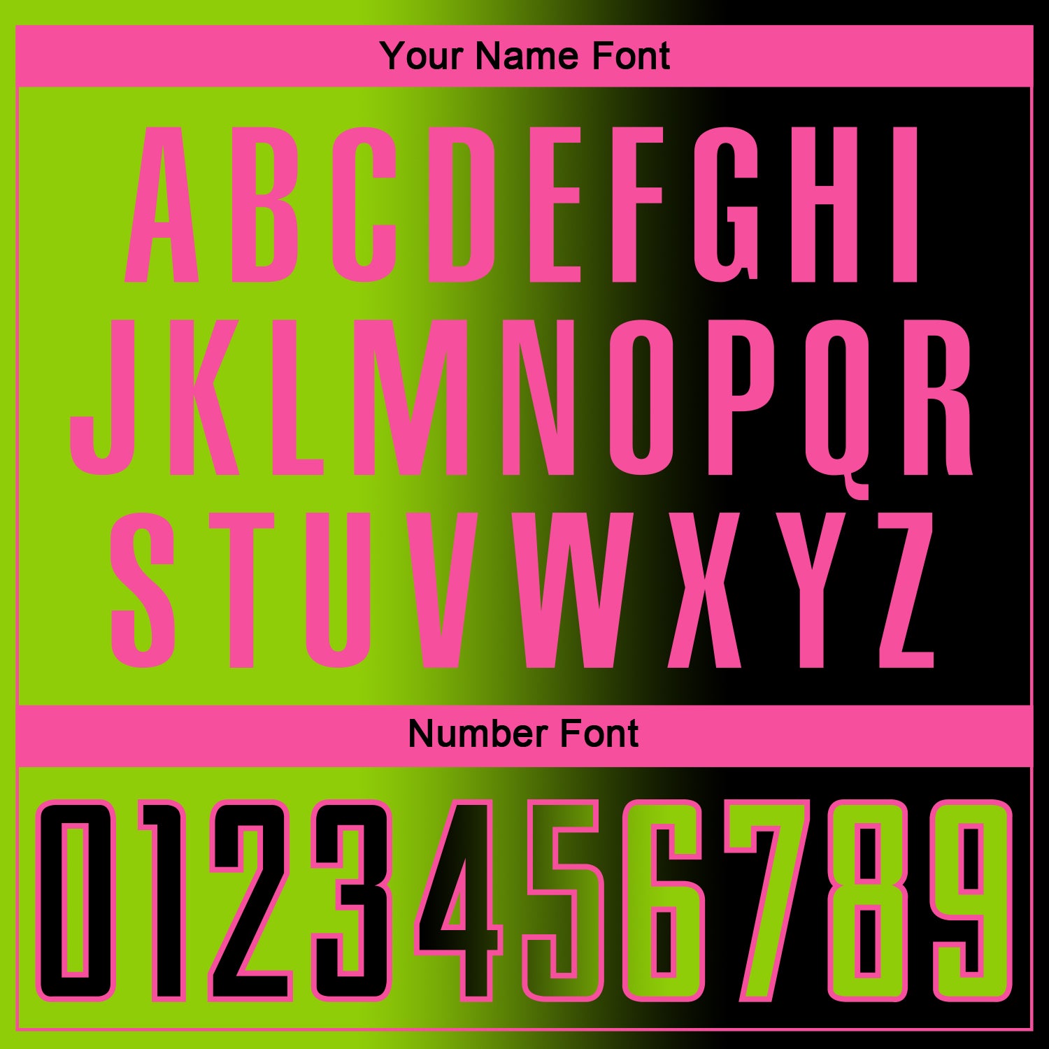 Custom Black Neon Green-Pink Sublimation Gradient Fashion Soccer Uniform Jersey