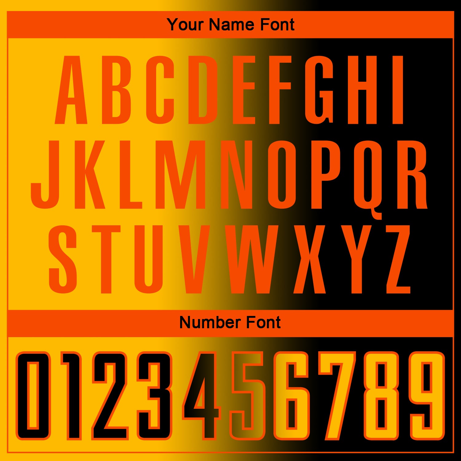 Custom Black Gold-Orange Sublimation Gradient Fashion Soccer Uniform Jersey