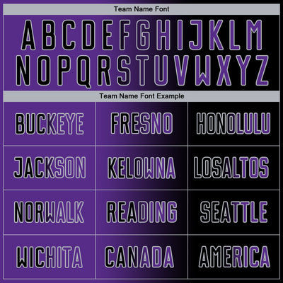 Custom Black Purple-Gray Sublimation Gradient Fashion Soccer Uniform Jersey