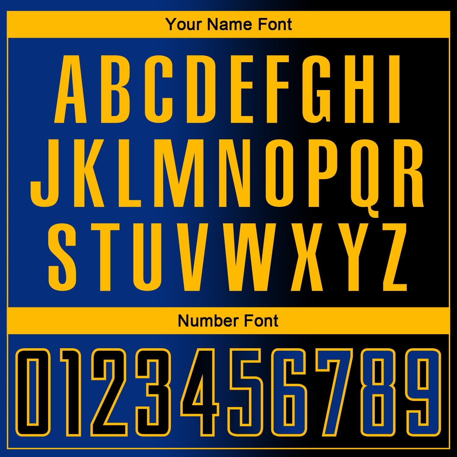 Custom Black Royal-Gold Sublimation Gradient Fashion Soccer Uniform Jersey