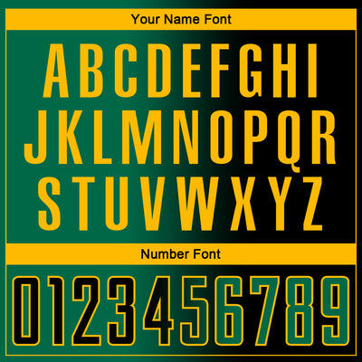 Custom Black Kelly Green-Gold Sublimation Gradient Fashion Soccer Uniform Jersey