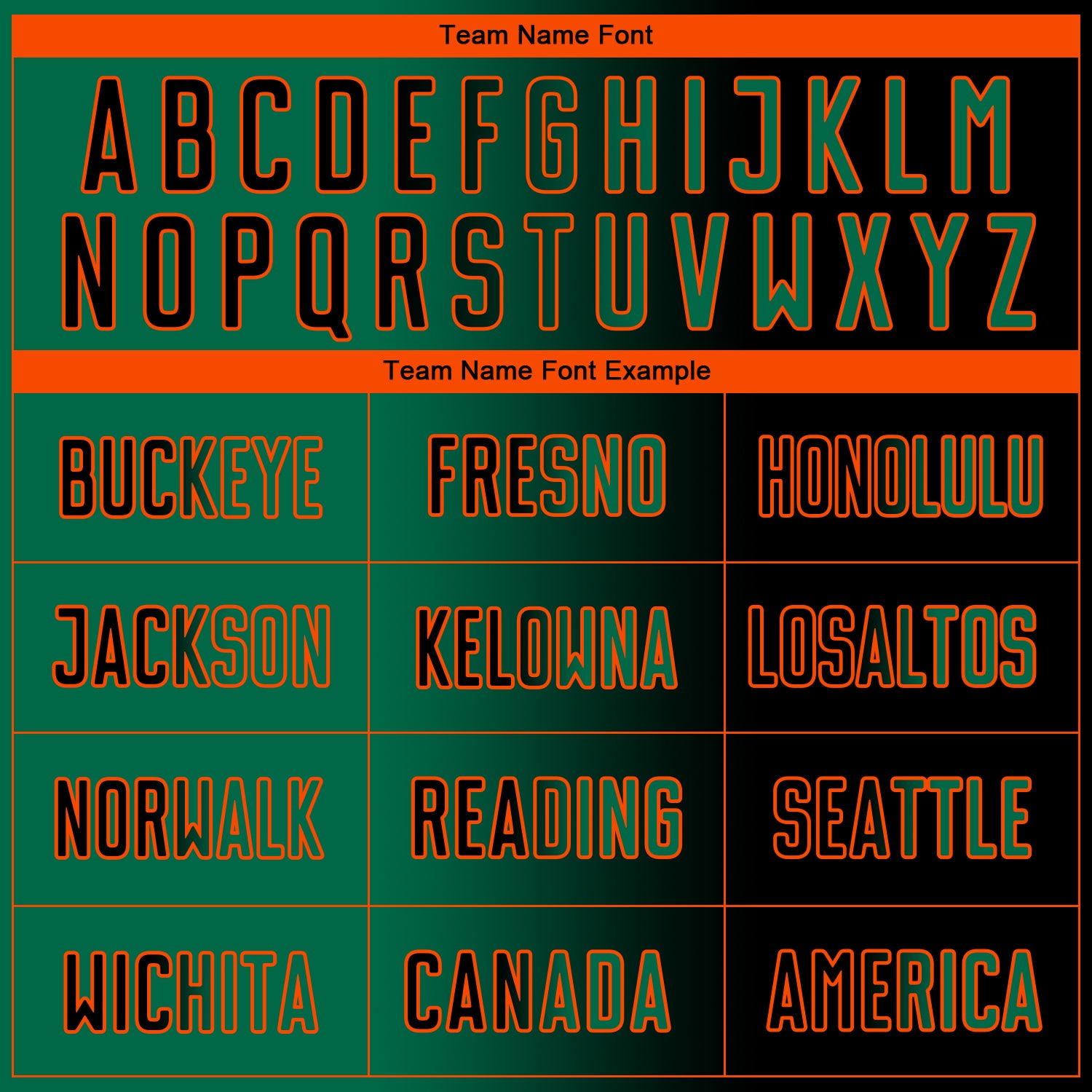 Custom Black Kelly Green-Orange Sublimation Gradient Fashion Soccer Uniform Jersey