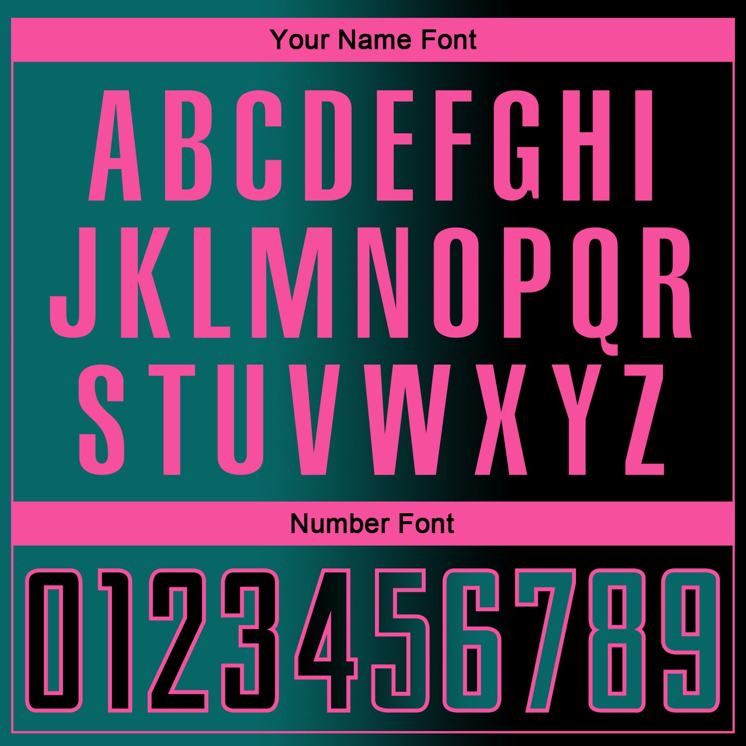 Custom Black Teal-Pink Sublimation Gradient Fashion Soccer Uniform Jersey