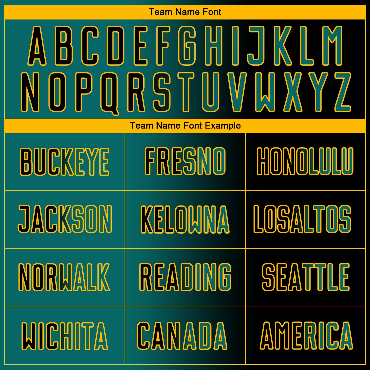 Custom Black Teal-Gold Sublimation Gradient Fashion Soccer Uniform Jersey